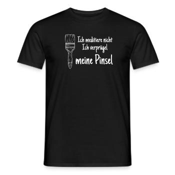 Lustiger Maler Geselle Meister Maler Lackierer - Männer T-Shirt - Schwarz - Vorne - AI Model Male 178 light (178cm)
