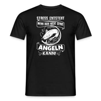 Angeln Spruch Angelsport Geschenk Angelschein - Männer T-Shirt - Schwarz - Vorne - AI Model Male 178 light (178cm)