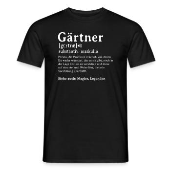 Garten Hobbygärtner Gärtner Gärtnerin Gartenarbeit - Männer T-Shirt - Schwarz - Vorne - AI Model Male 178 light (178cm)