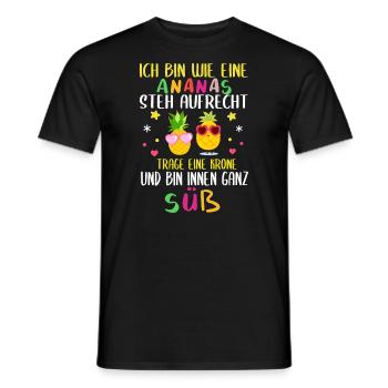 Niedlicher Spruch für Mädchen und Frauen - Männer T-Shirt - Schwarz - Vorne - AI Model Male 178 light (178cm)