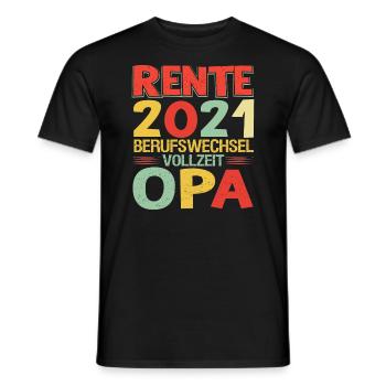 Renteneintritt Opa Großvater Abschiedsgeschenk - Männer T-Shirt - Schwarz - Vorne - AI Model Male 178 light (178cm)