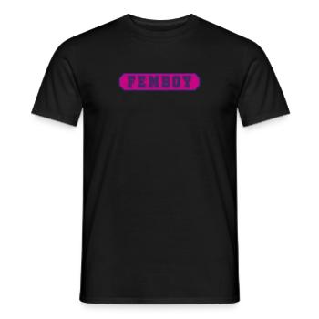 Femboy Cross Dressing LGBTQ CSD - T-shirt homme - noir - Devant - AI Model Male 178 light (178cm)