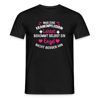 Lustiges Krankenschwester Pflegerin Geschenk - Männer T-Shirt - Schwarz - Vorne - AI Model Male 178 light (178cm)