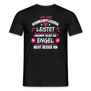 Krankenpflege Spruch für Krankenschwester und - Männer T-Shirt - Schwarz - Vorne - AI Model Male 178 light (178cm)