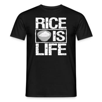 Reis Ist Leben Philippinen Filipino Pinoy Geschenk - Männer T-Shirt - Schwarz - Vorne - AI Model Male 178 light (178cm)