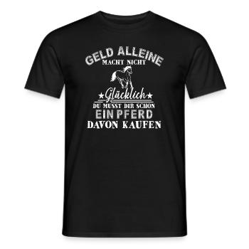 Reiterin Geschenk Spruch Reitsport Reiterhof - Männer T-Shirt - Schwarz - Vorne - AI Model Male 178 light (178cm)