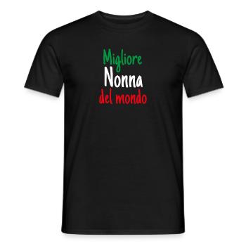 Migliore Nonna Del Monde Beste Großmutter - Männer T-Shirt - Schwarz - Vorne - AI Model Male 178 light (178cm)