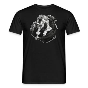 Graphic - Männer T-Shirt - Schwarz - Vorne - AI Model Male 178 light (178cm)