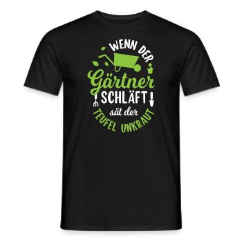 Garten Hobbygärtner Gärtner Gärtnerin Gartenarbeit - Männer T-Shirt - Schwarz - Vorne - AI Model Male 178 light (178cm)
