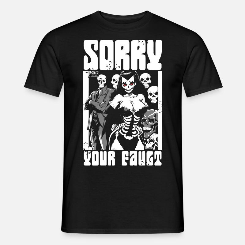 Entschuldigung, Dein Fehler - Männer T-Shirt - Schwarz
