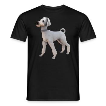 Bedlington Terrier - Men's T-Shirt - black - Front - AI Model Male 178 light (178cm)