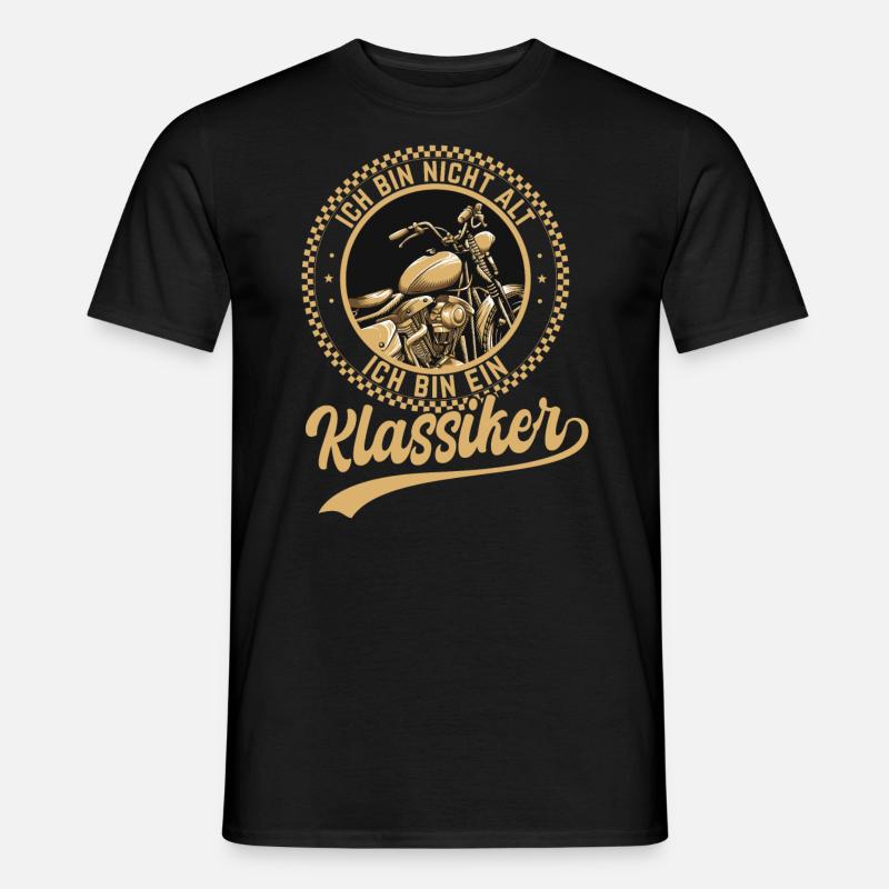 Ich Bin Nicht Alt Ich Bin Ein Klassiker Motorrad - Männer T-Shirt - Schwarz