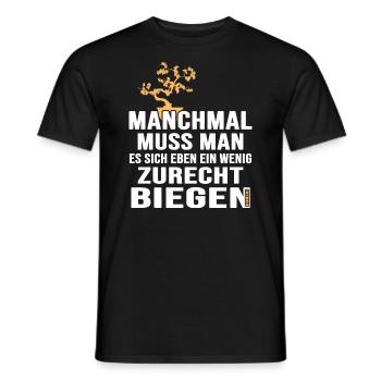 BONSAI drahten Bonsaidraht Yamadori Bonsaiform - Männer T-Shirt - Schwarz - Vorne - AI Model Male 178 light (178cm)