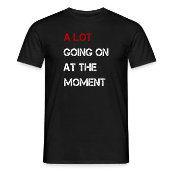Im Moment ist nicht viel los - Männer T-Shirt - Schwarz - Vorne - AI Model Male 178 light (178cm)