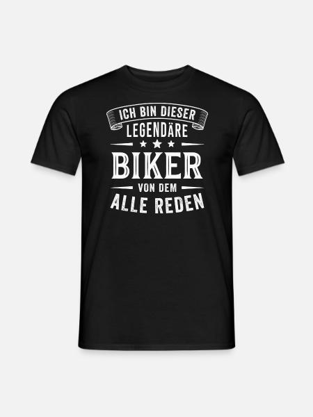 Motorrad Biker Motorradfahrer Legende Lustig - Männer T-Shirt - Schwarz