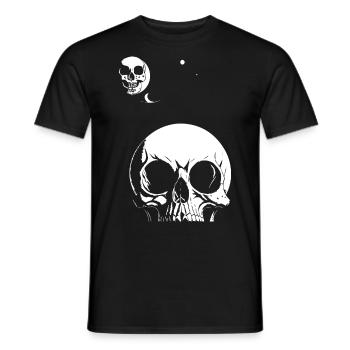 Horror Skull Skull Art Skull Gothic Heavy Metal - Men's T-Shirt - black - Front - AI Model Male 178 light (178cm)