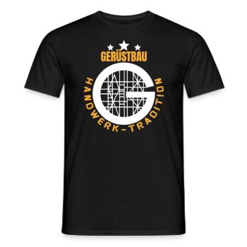 Gerüstbau-Handwerk - Männer T-Shirt - Schwarz - Vorne - AI Model Male 178 light (178cm)