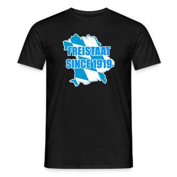 Freistaat Bayern Bayer bayrisch bayerisch Spruch - Männer T-Shirt - Schwarz - Vorne - AI Model Male 178 light (178cm)