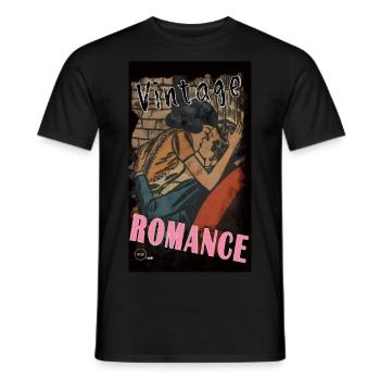 VINTAGE ROMANCE 6 BIS von Yume Origins - Männer T-Shirt - Schwarz - Vorne - AI Model Male 178 light (178cm)
