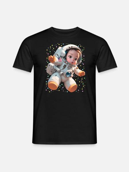 Baby Astronaut Babynaut - Men's T-Shirt - black