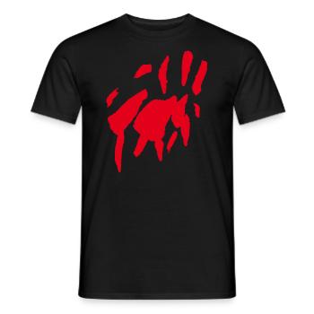 Fleck - Abstrakte Kunst - Männer T-Shirt - Schwarz - Vorne - AI Model Male 178 light (178cm)