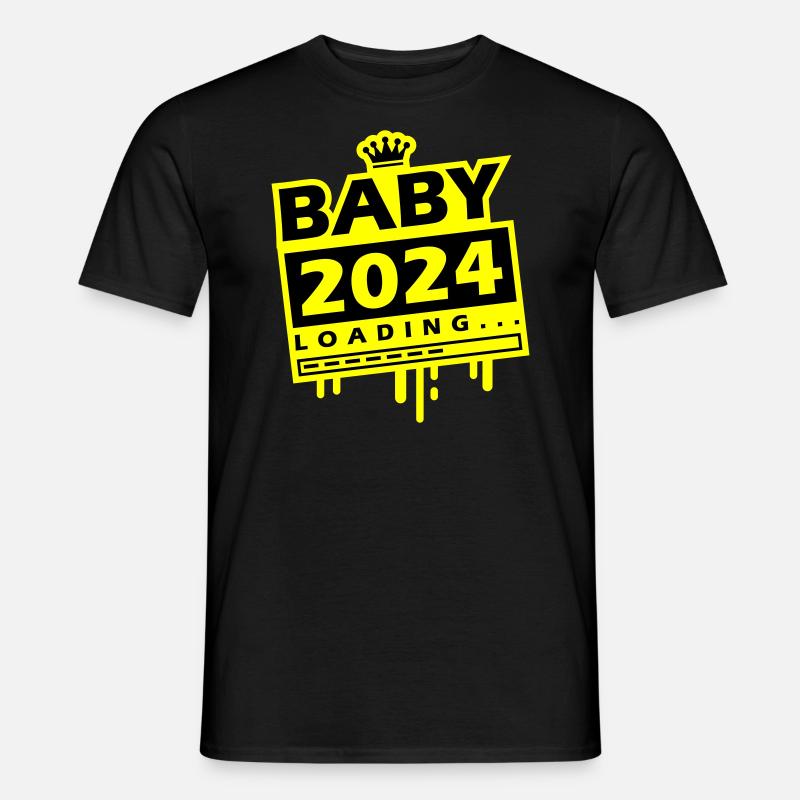 Baby 2024 Loading - Männer T-Shirt - Schwarz