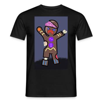 ginger brain - T-shirt homme - noir - Devant - AI Model Male 178 light (178cm)