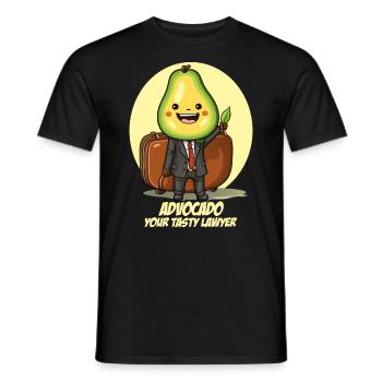 Drôle D’avocat Advocado Avocat - T-shirt homme - noir - Devant - AI Model Male 178 light (178cm)