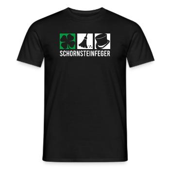 Balayeuse alimentaire Motif ramoneur Lucky Charm balai - T-shirt homme - noir - Devant - AI Model Male 178 light (178cm)