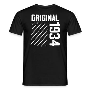 Original 1934 90e Anniversaire Cadeau Retro - T-shirt homme - noir - Devant - AI Model Male 178 light (178cm)