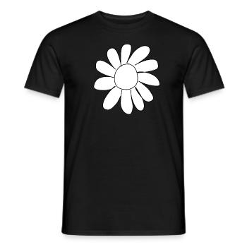Blume Pflanze Symbol - Männer T-Shirt - Schwarz - Vorne - AI Model Male 178 light (178cm)