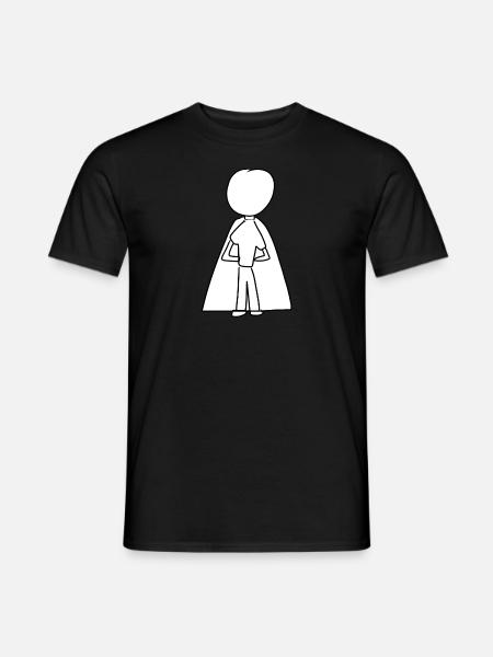 Held Mann Symbol Mensch - Männer T-Shirt - Schwarz