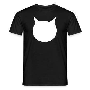 Cat head animal icon cartoon - Men's T-Shirt - black - Front - AI Model Male 178 light (178cm)