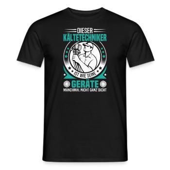 Technicien en réfrigération Outil de climatisation Technologie pour - T-shirt homme - noir - Devant - AI Model Male 178 light (178cm)