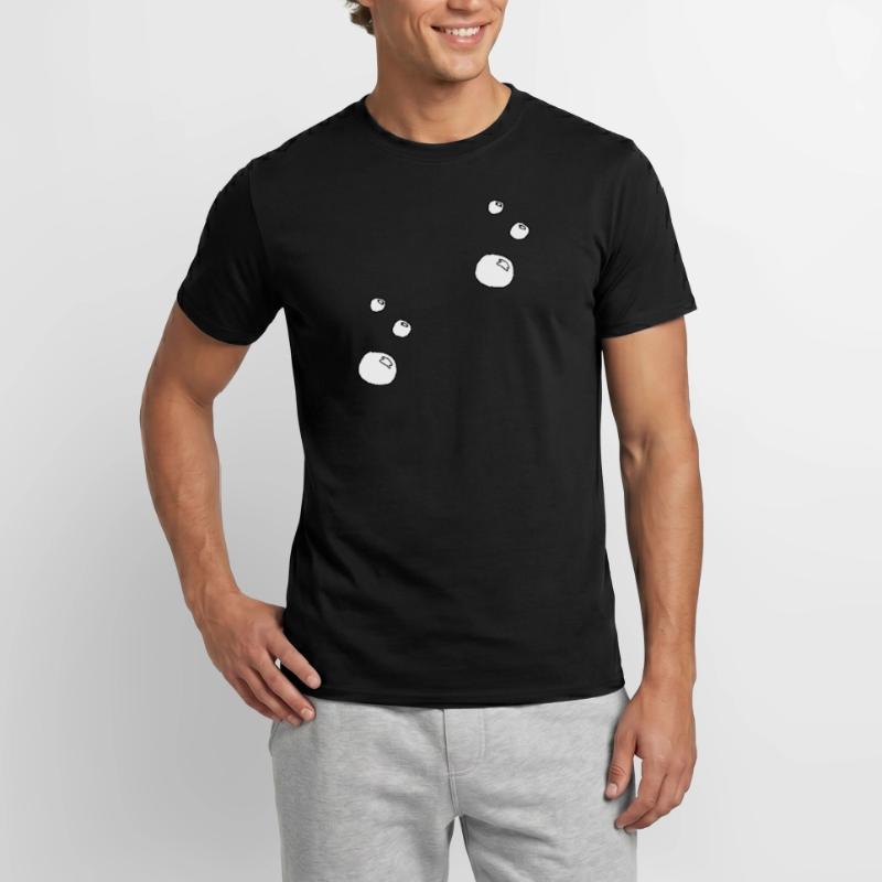 Soap bubbles circles shape water pattern Men's T-shirt