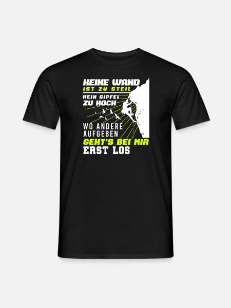 Climbing Bouldering Funny Motif Climber - Men's T-Shirt - black