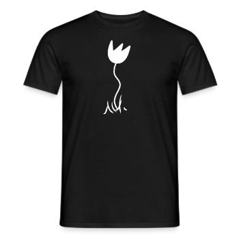 Plant, Flower, Nature, Symbol - Men's T-Shirt - black - Front - AI Model Male 178 light (178cm)