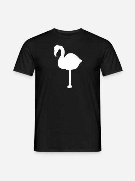 Flamingo Symbol Animal - Men's T-Shirt - black