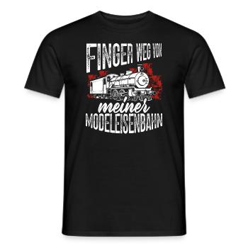 Modélisme de chemin de fer - T-shirt homme - noir - Devant - AI Model Male 178 light (178cm)