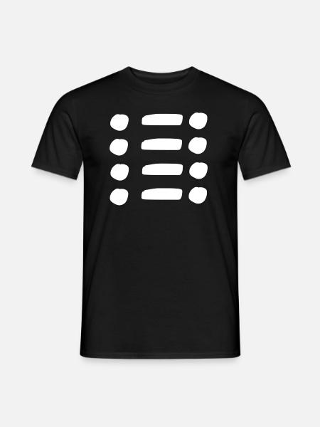 Line, dots, dot, shape, symbol - Men's T-Shirt - black