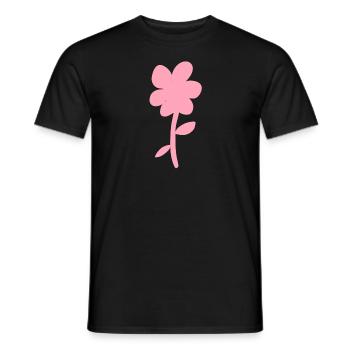 Symbole fleur Nature Plante - T-shirt homme - noir - Devant - AI Model Male 178 light (178cm)