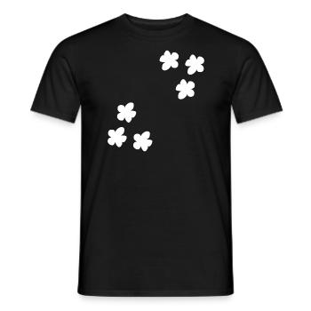Blumen Blume Pflanze form - Männer T-Shirt - Schwarz - Vorne - AI Model Male 178 light (178cm)