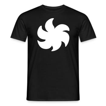 Plant Shape Symbol Symbol Flower - Men's T-Shirt - black - Front - AI Model Male 178 light (178cm)