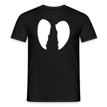 Wings Angel Symbol Shape - Men's T-Shirt - black - Front - AI Model Male 178 light (178cm)