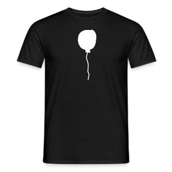 Balloon Balloon Symbol Shape - Men's T-Shirt - black - Front - AI Model Male 178 light (178cm)