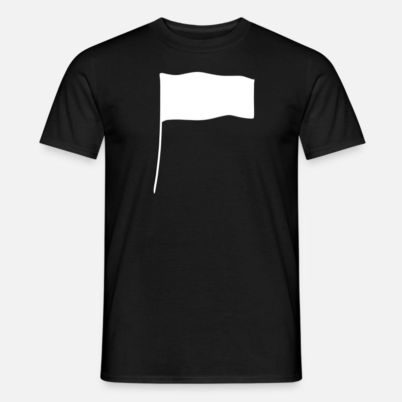 Icône de forme de drapeau - T-shirt homme - noir
