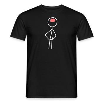Cerveau de symbole humain - T-shirt homme - noir - Devant - AI Model Male 178 light (178cm)