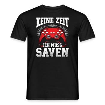 Gaming PC Controller Keyboard Gamepad Video Game - Men's T-Shirt - black - Front - AI Model Male 178 light (178cm)