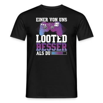 Videogamer Gaming PC Headset Tastatur Gaming - Männer T-Shirt - Schwarz - Vorne - AI Model Male 178 light (178cm)