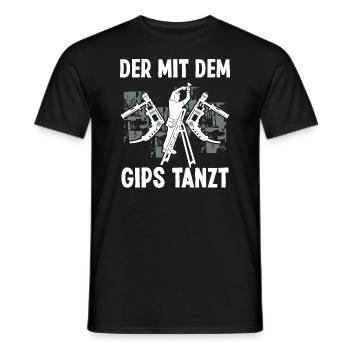 Drywall Fitter Trainee Drywall Fitter - Men's T-Shirt - black - Front - AI Model Male 178 light (178cm)